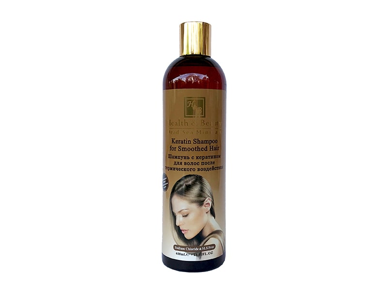 Шампунь с кератином для волос после термического воздействия Health & Beauty (Хелс энд Бьюти) 400 мл фото